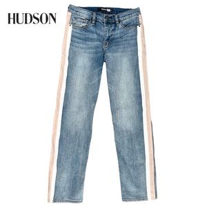 Hudson | Nico Cigarette Jeans Scarlett Gordon Pink &‎ White Stripe | Women’s 26